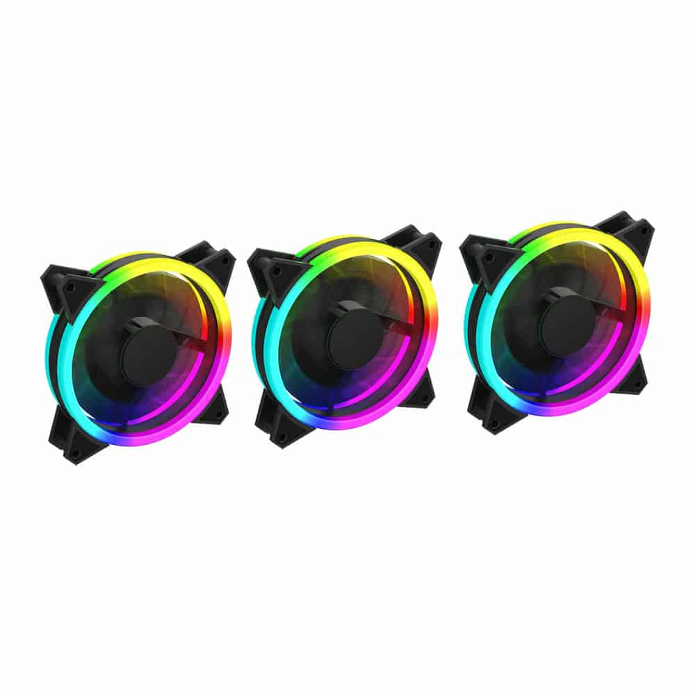 (image for) GameMax ARGB Kit 3x 120mm Velocity Fans Bundle